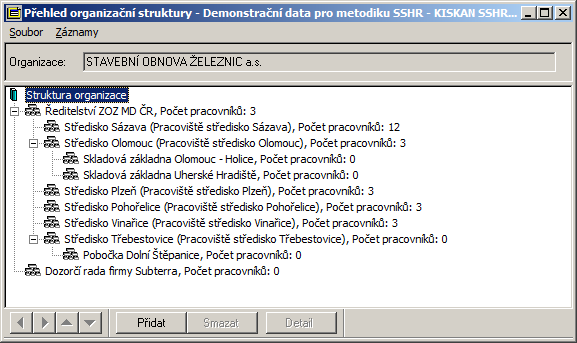 2. Klávesami PageDown, PageUp,, nebo klepnutím levého tlačítka myši zvýrazněte záznam organizace, u které chcete změnit údaje. 3.