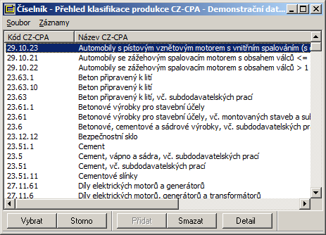 III. část - Metodické listy pro vyplňování formulářů 12. Použitím klávesy Tab nebo klepnutím levého tlačítka myši aktivujete editační pole aktuálního číselníku Kód věcného užití: 13.