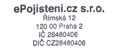 Číslo pojistné smlouvy: 5000393757 K R Y Š T O F K P O V I N N É M U R U Č E N Í 1 R O K Z D A R M A POJISTNÁ SMLOUVA o pojištění finančních ztrát řidičů a provozovatelů motorových vozidel, kterou