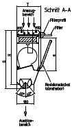 Rzměry Upevnění Revizní Přípjka trubek Elektr vík Šířka B Výška H Celkem G Hlubka T a b c e f l j k l m n 1- R