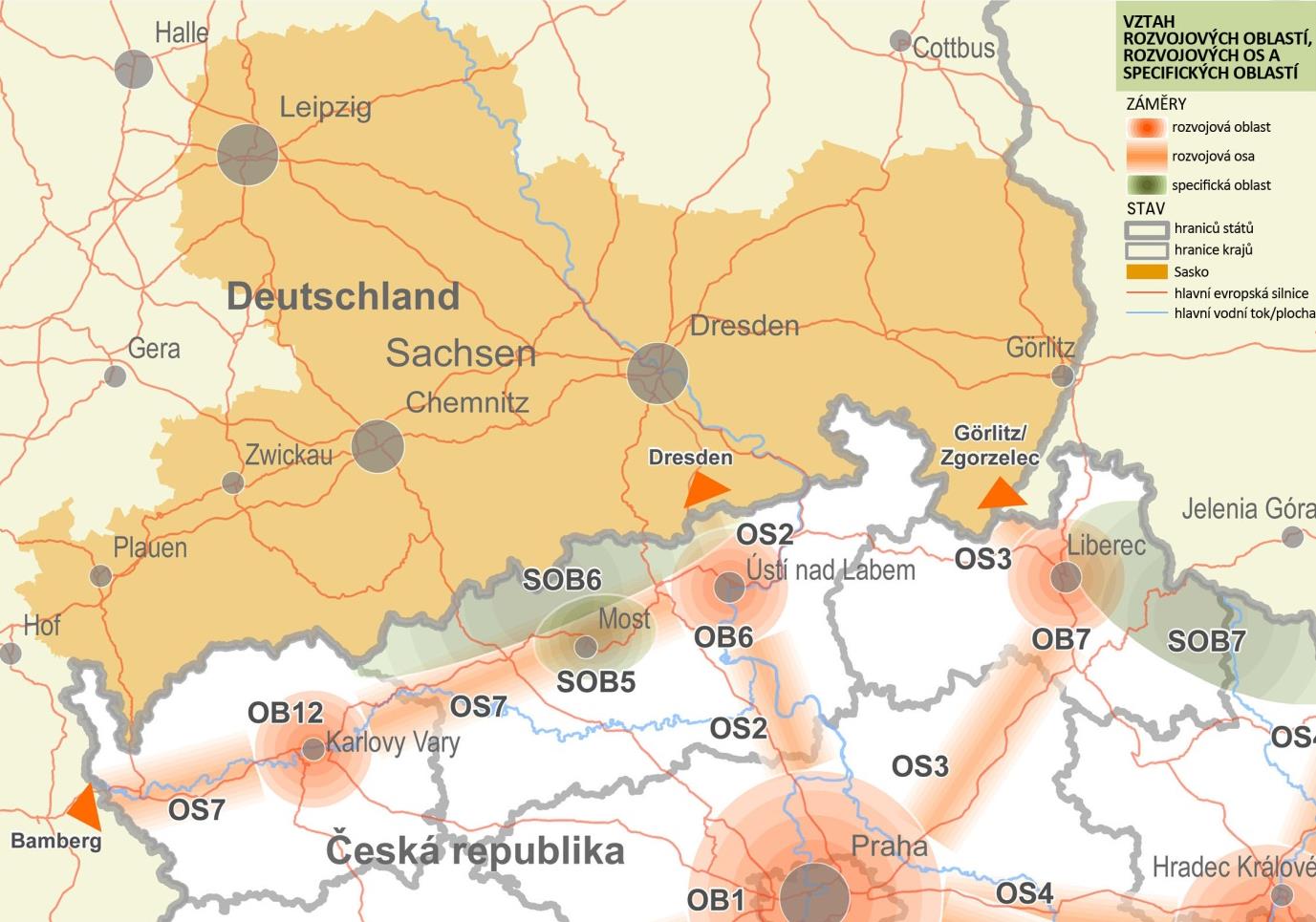 Studie rozvoje česko-saského příhraničí 13 Důvody vymezení SOB6 Krušné hory 4 : a) Potřeba rozvíjet a využívat s ohledem na udržitelný rozvoj území vysoký rekreační potenciál jediného horského území
