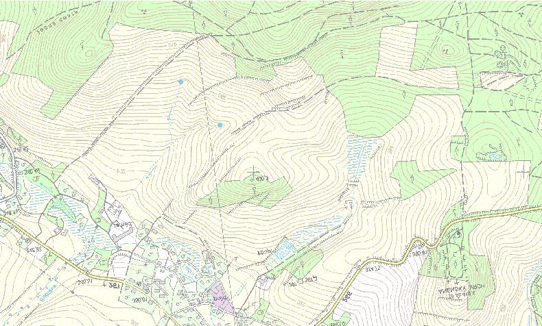 6.1 Orientační mapa evropsky významné lokality CZ0423654 Lobendava - kostel,