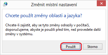 9) Vraťte se zpět na okno Oblast, přepněte se na záložku Správa a