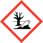 Doplňková bezpečnostní značka pro látky klasifikované jako N R50, N R50/53, N R51/53 nebo dle CLP nebezpečný pro vodní prostředí akutně, chronicky kategorie 1 a kategorie 2 Značka pro látky