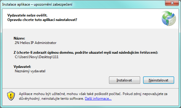 Instalace software 2.2 2.2 Instalace software Aplikace 2N Helios IP Manager se nachází na přiloženém produktovém CD. Její aktuální verzi je možné stáhnout z webových stránek www.2n.cz.