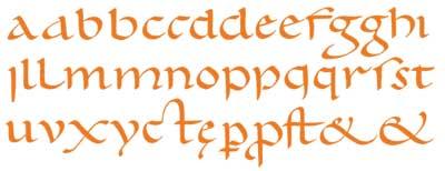 písmo dostává poprvé jednotný vzhled a vzniká první abeceda latinky