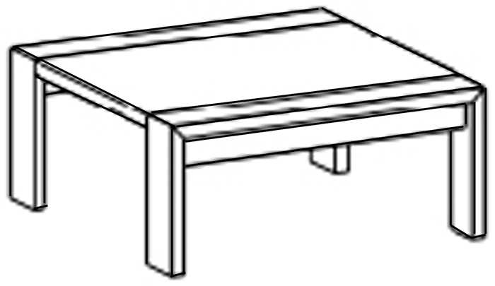 Konferenční stolky a stoly Stolek-chrom. nohy, profil nohy 25x25 mm Stolek-chrom.