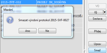 7 Výroba - míchání směsí Stiskneme klávesu Enter Program přejde do šablony Směsi_Výdej na dodávku Po stisknutí klávesu Enter se posuneme do šablony pořízení, kde můžeme doplnit dodací list o další