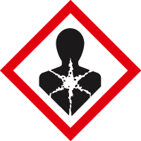 Strana: 4/10 : : Signální slovo: : : Signální slovo: 25100 mg RNase A (lyo) : Xn R 42/43 Může vyvolat senzibilizaci při vdechování a při styku s kůží. S 22 Nevdechujte prach. : GHS07 2.