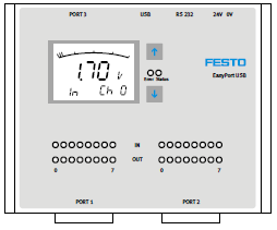 3.6 Zobrazovací a ovládací prvky EasyPort Chyba (ERROR) Pokud je zjištěn zkrat na jednom z výstupů, rozsvítí se červená ERROR LED dioda a výstupy EasyPort modulu se vypnou.