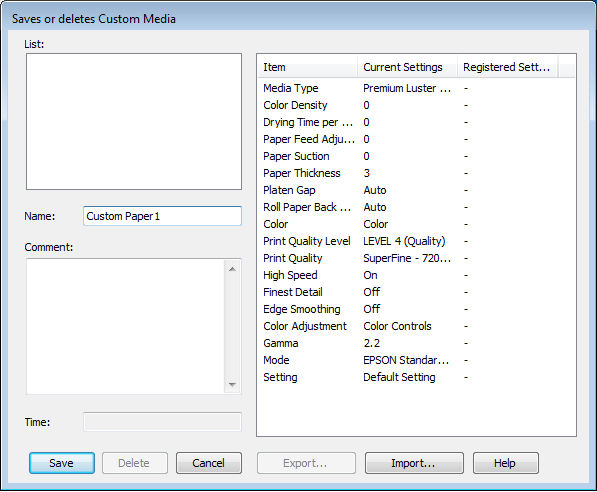 Používání ovladače tiskárny (Windows) B Klikněte na tlačítko Paper Configuration (Konfigurace papíru). D Klepněte na tlačítko Custom Settings (Vlastní nastavení).