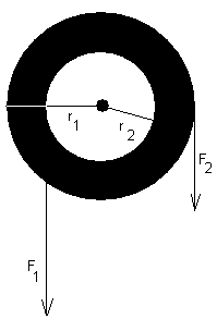 m 1 = 75 kg m 2 = 135 kg n = 1... počet kladek volných g = 10 m/s 2 F =?