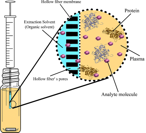 EXTRAKCE DO JEDINÉ KAPKY ROZPOUŠTĚDLA SINGLE DROP MICROEXTRACTION - SDME mikrostříkačka vialka míchadlo dekan + PFBHA* vzorek krve rakovinné markery hexanal a heptanal HS-SDME extrakce a derivatizace