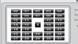 Ikonou na LCD ukončíte hovor. * Interní komunikace pomocí zadání kódu * Stiskněte ikonu na hlavní obrazovce na LCD a stiskněte ikonu pro výběr voláním zadáním kódu volaného monitoru.