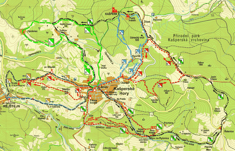 Cestou zlatokopů Auf dem Weg der Goldsucher http://www.kasperske-hory.