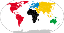 2. Do mapy napiš názvy jednotlivých světadílů. 3. Do mapy Ameriky označ přibližné hranice mezi Severní, Střední a Jižní Amerikou. 4. Amerika se také člení na Angloameriku a Latinskou Ameriku. Proč?