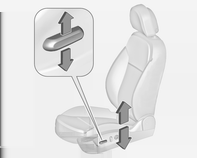 52 Sedadla, zádržné prvky Seřízení elektricky nastavitelného sedadla 9 Varování Při používání elektricky ovládaných sedadel dávejte pozor. Hrozí nebezpečí poranění, a to především dětí.