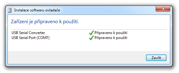 SB485,SB485L,SB232 I n s t a l a c e n a W i n d ow s Dále uvedený postup platí pro Windows XP.