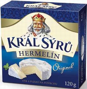 Charakteristika Hermelínu * Je to český sýr s bílou ušlechtilou plísní na povrchu. * Je napodobeninou francouzského sýra Camembert. * Hermelín je bílého kruhovitého vzhledu.