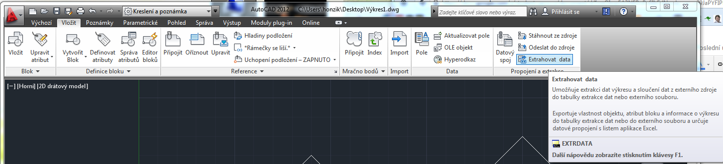 Při změně atributu ve Správě atributů je potřeba provedené změny Synchronizovat Extrahování