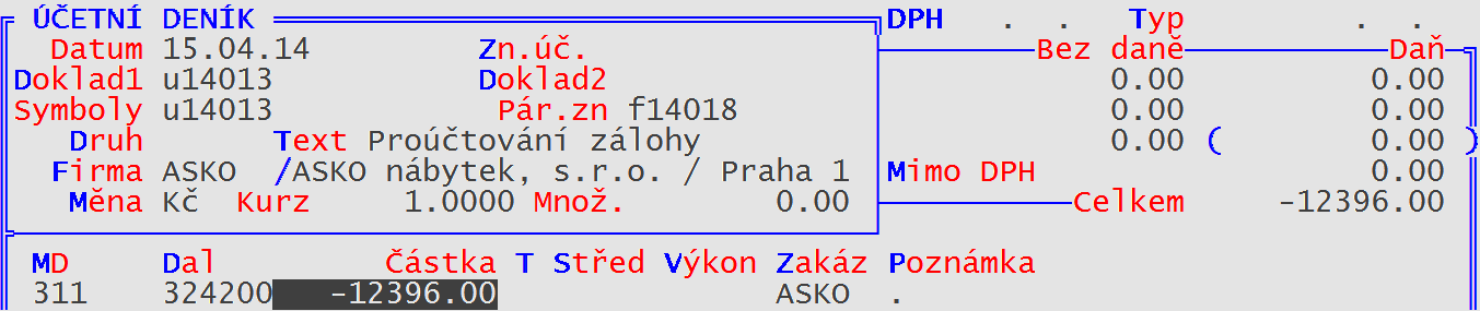 Pro názornost uvádíme výsledek v tiskové sestavě faktury, kde můžou, ale nemusí být zobrazeny tři tabulky s rozpisem DPH: CELKEM: Výchozí částka bez DPH 20.000 Kč. Očekávaná výše daně výši 4.