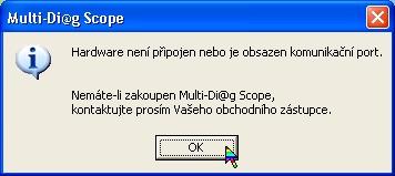 Po jeho aktivaci se zobrazí inicializační okno a poté se jiţ zobrazí vlastní obrazovka Multi-Diag Scope Obr. 33 Obr. 25 Inicializační okno po spuštění programu Multi-Diag Scope (od verze 7.2.1) 12.