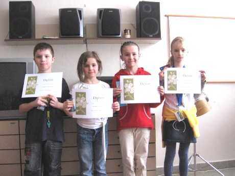 Základní škola, Trutnov 2, Mládežnická 536 4. kategorie (8. a 9. třídy) 1. místo Markéta Teichmanová z 8. B 2. místo Sandra Bartelová z 9. A Lucie Šelepinová z 8. B 3. místo Dan Rücker z 9.