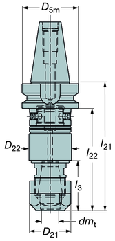 Závitníkové sklíčidlo Synchrolex R MAS-BT 403 pro synchronizované závitořezné operace 392.