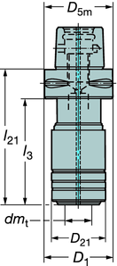 Rychlovýměnné závitníkové sklíčidlo Coromant Capto 391.60/391.61 Sklíčidla pro řezání závitů Bez vnitřního přívodu řezné kapaliny SYSTÉMY PRO UPÍNÁNÍ NÁSTROŮ S vnitřním přívodem řezné kapaliny Cx-391.