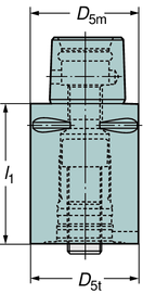 ) Coromant D5m D5m D5t D5t l1 l1 Capto Varilock Objednací kód Řezná kapalina 1) mm in. mm in. mm in. C5 50 C5-391.01-V50 060 1 50 1.968 50 1.968 60 2.