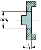 Adaptér pro kotoučové frézy A1B08 / A208 / A2B08 / AA3B10 ISO 7388.