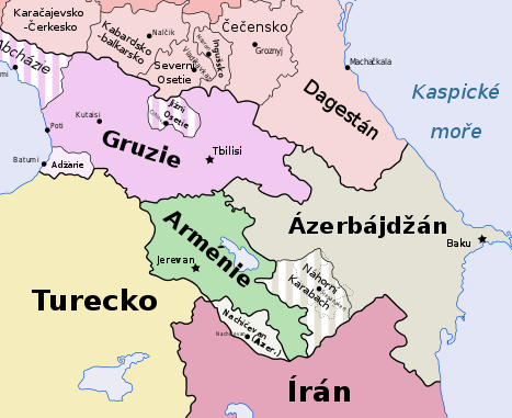 Obr. 4 Politická situace na Kavkaze 2011;