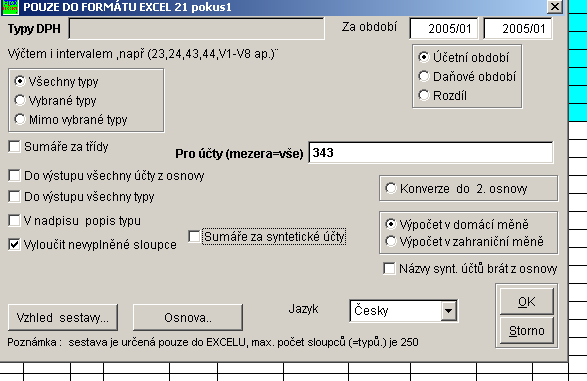 5. Kontroly: jak zkontrolovat, zda je v účetním období účtováno na jiné daňové období Nástroje a pomůcky Kontrola souvztažností období účetní a OBDOBÍ DPH zvolte účetní období a přehled vykáže