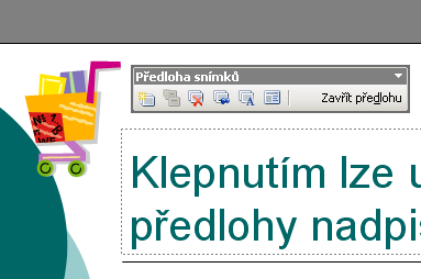 Organizační diagram Kdekoliv na snímku, ne uvnitř nebo na okraji textového pole nebo jiného objektu, klepněte pravým tlačítkem myši, objeví se místní nabídka.