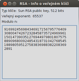 Pod textovým polem šifrovaného textu (zobrazeného jako UTF-16) jsou k dispozici přepínače, jimiž může uživatel zvolit způsob šifrování.