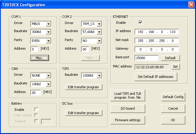 3 Nastavení stanice TRONIC řada 2000 Nastavení stanice se provádí pomocí programu CXset, který je k dispozici u výrobce stanice.