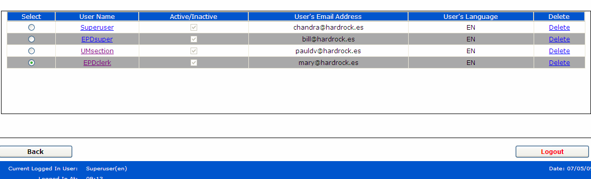 CREATE/UPDATE EPD UPRAVIT EPD AMEND EPD ZRUŠIT EPD CANCEL EPD ODESLAT EPD SEND EPD VYMAZAT EPD DELETE EPD SPRAVOVAT UŽIVATELE MANAGE USERS TISKNOUT/PROHLÍŽET PRINT/VIEW ZMĚNA HESLA CHANGE PASWORD