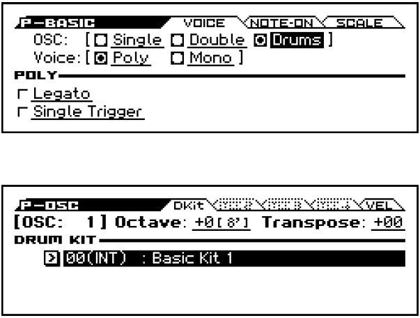 Hraní programy a jejich editace 2. Zvolte Stereo jako Multisample banku pro multisample1 a multisample2. Jsou dva hlavní typy bank multisamplů: Mono, a Stereo.