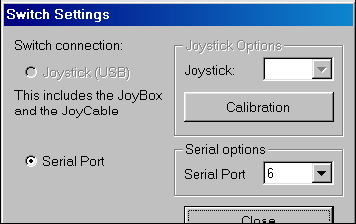 Alternativní program pro ovládání počítače pomocí externích tlačítek a adaptéru SK2 SwitchDriver4. Pozor! Tento program nefunguje v prostředí Windows Vista!