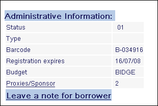 8.4 Administrativní údaje Informace v této sekci slouží pouze pro zobrazení.