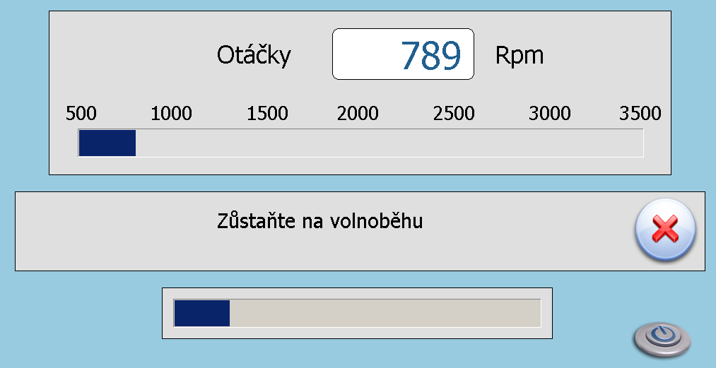 Vypněte všechny spotřebiče a motor nechte běžet na volnoběh. Ujistěte se, že kalibrace probíhá ze zakladního nastavení. Není možno provádět automatickou kalibraci z již upravovaných hodnot v MAPĚ!