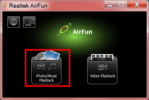 5. Soubor s videm/fotografií/hudbou můžete do hlavní nabídky aplikace Airfun přetáhnout přímo.