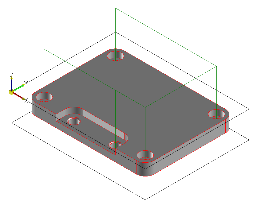 Parametry navrtání zadejte podobně jako na následujícím obrázku.