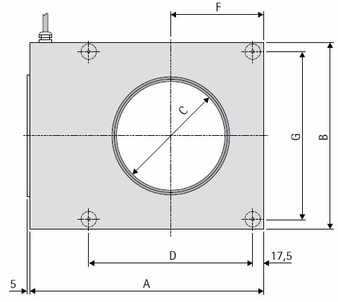 Provedení Vistus-R Popis produktu Název výrobku (např. Vistus R-17.2) se skládá z názvu produktu (Vistus-R), následuje průměr otvoru v centimetrech (např. 17.2). Rozměry a hmotnost Rozměry A až I a hmotnost viz tabulka rozměrů a hmotnosti (viz str.