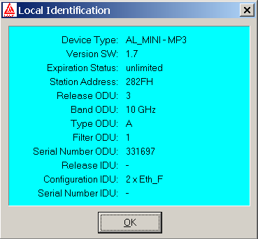 3.6 SÉRIOVÉ ČÍSLO STANICE Sériové číslo stanice, do které jsme aktuálně přihlášeni, zjistíme v programu ASD Client v menu Supervizor - Identification a vybereme nabídku Local station.