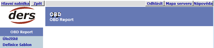 6 OBD REPORT OBD Report je doplňkovým modulem programu OBD od verze 2.5.