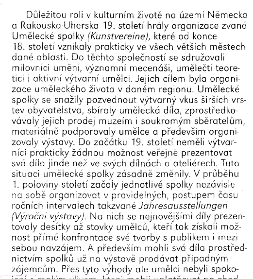 Příloha II Texty a obrázky ke 2. části programu, druhému úkolu (dvě vybraná významná období v kulturně - společenské historii Domu umění) 1.