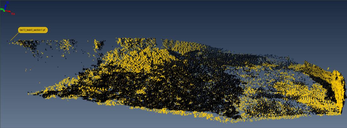 Pozemní LiDAR Detailní model koryta - Vybrané tvary - Submilimetrová přesnost