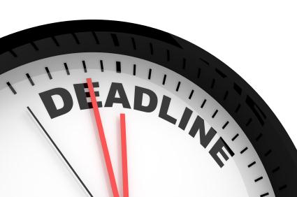 Deadline a odevzdání 1. Zjistit nejzazší termín pro odevzdání a mít ho na paměti nejlépe stále viditelně na očích 2. Datum a hodina 3.