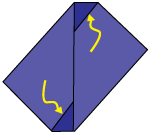 Pracovní list 4/2 - Matematika Téma: Origami kapsa 7.... přeložte stejně spodní pravý roh 8.